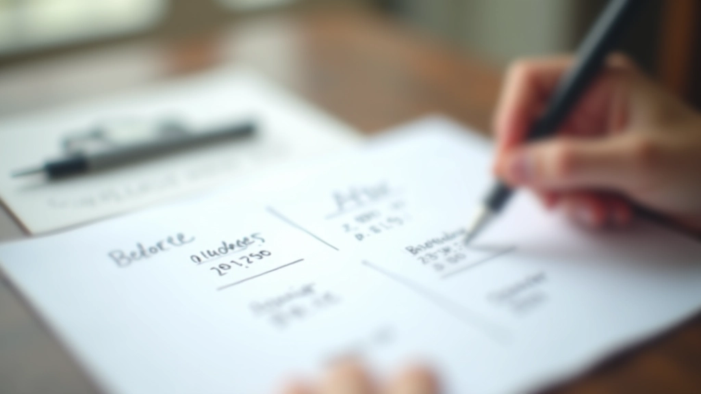 Vergleichsgrafik mit zwei Spalten für Ausgaben vorher und nachher
